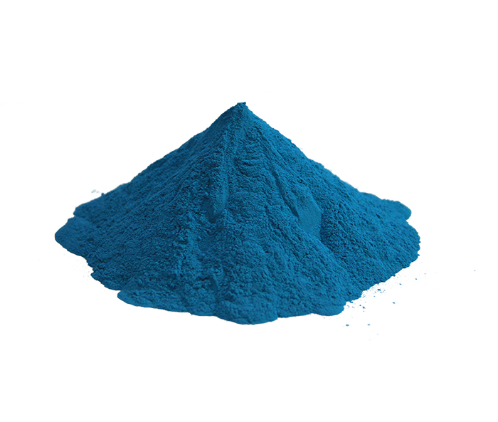 Regular blue powder